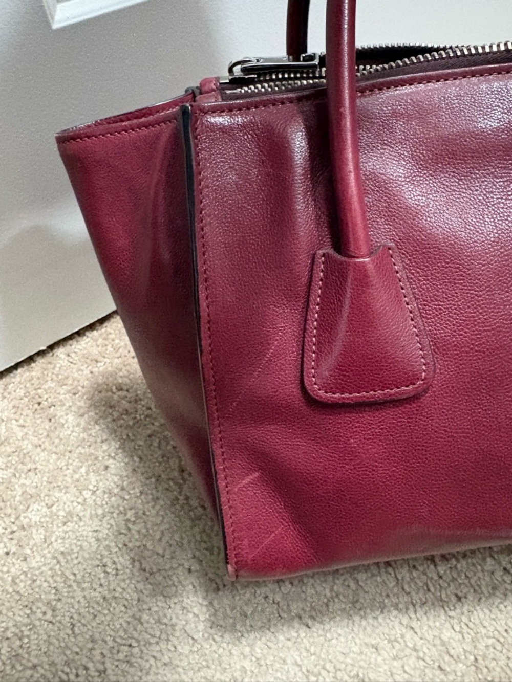 Prada Twin Pocket Glace Calf Tote Bag - Picture 14 of 16